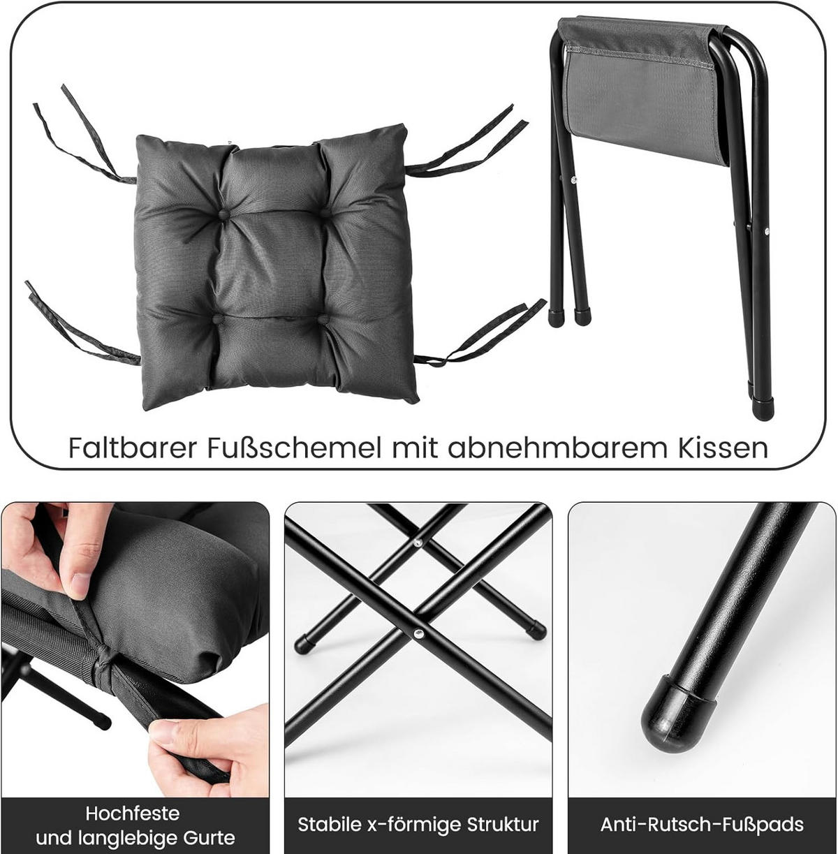 RELAXAČNÉ KRESLO 95 cm, sivé - sivá, textil (81/95/75cm) - COSTWAY