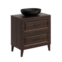UMÝVADLO 80cm Moka Drevo - hnedá, kompozitné drevo (80/84.5/46cm) - Petits-meubles