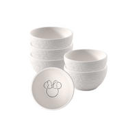 DIPSCHALEN Manufacture Rock Blanc - Mickey Mouse weiß ø 7,7 cm 6er Set - Weiß, Keramik (7.7cm) - Villeroy & Boch