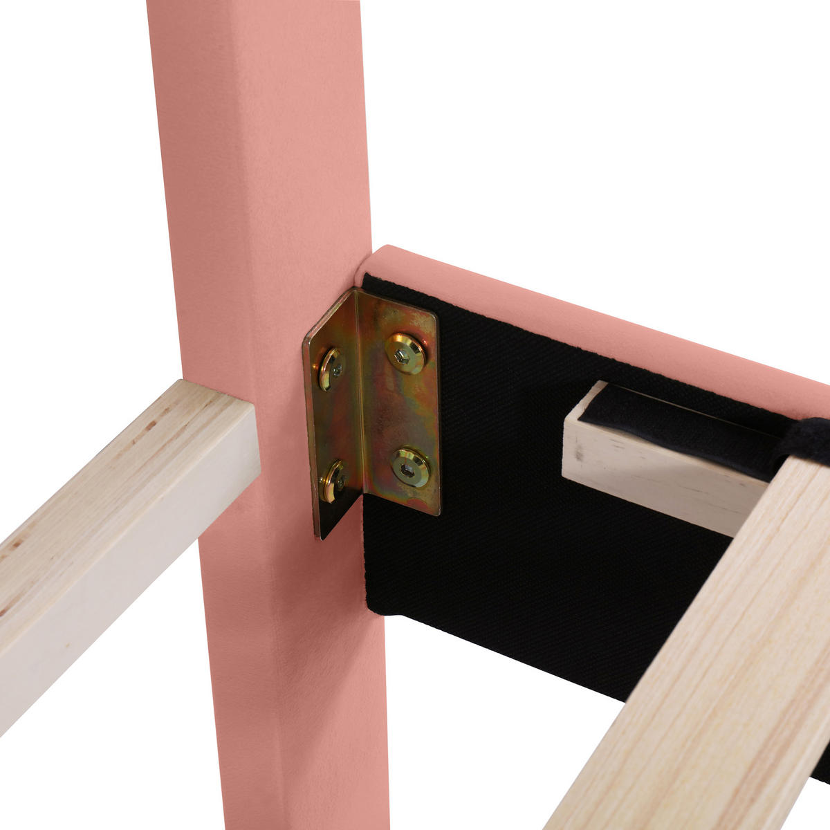 POLSTERBETT 140/200 cm DE-00451, in Rosa, höhenverstellbarem Kopfteil - Pink, Holz (140/200cm) - ComfortXL