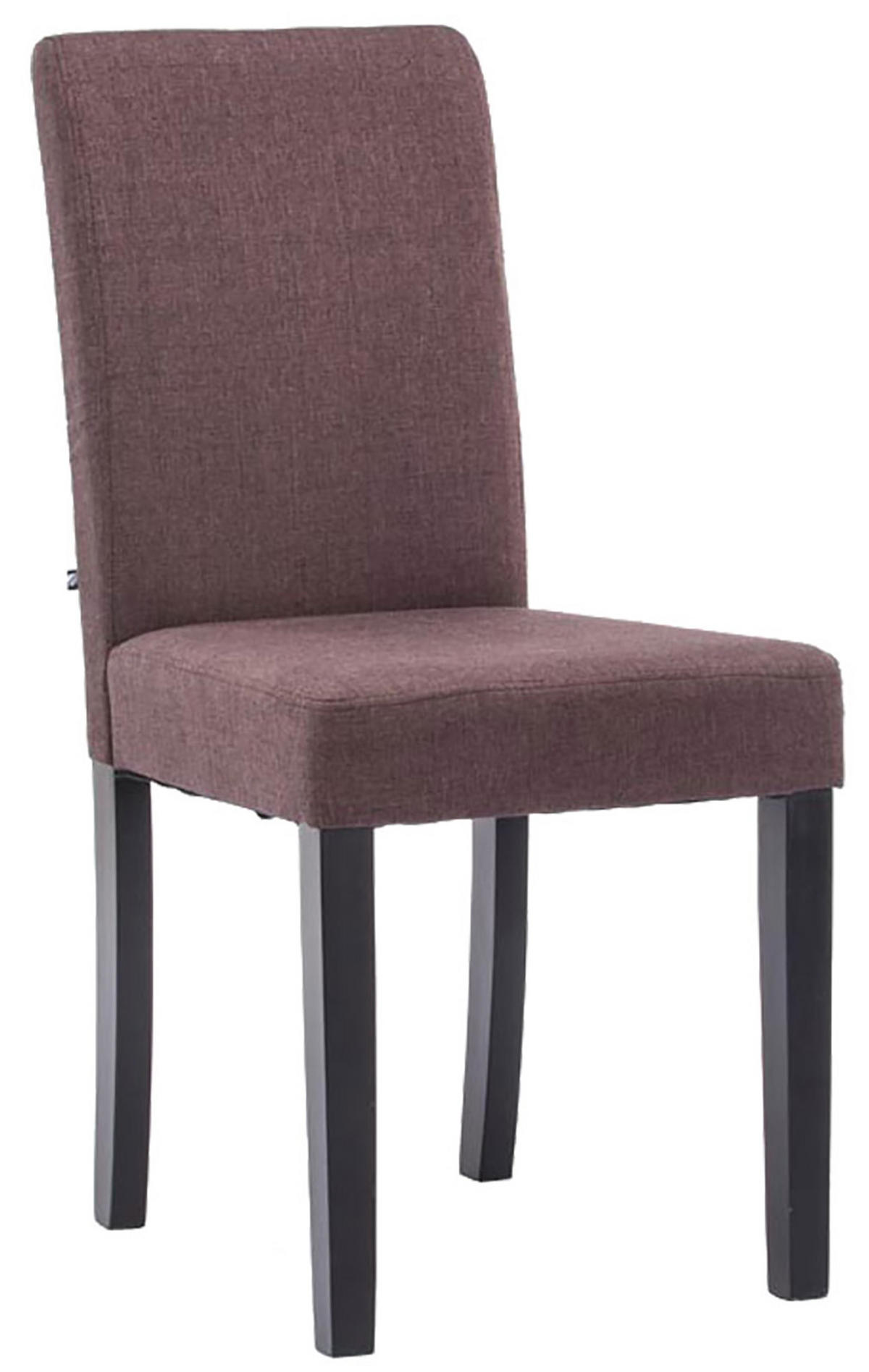 ESSZIMMERSTUHL Ines Stoff, Gestell Holz Schwarz Braun - Schwarz/Braun, Holz/Textil (41/91/47cm) - TPFLiving