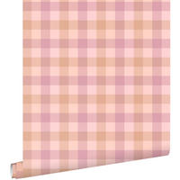 TAPETE Karomuster 50 x 900 cm - Pink, Papier (50/0.1cm) - ESTAhome