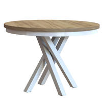 ESSTISCH CHRIS - Honigeiche/Weiß, Holzwerkstoff (100/100/77cm) - Meblini
