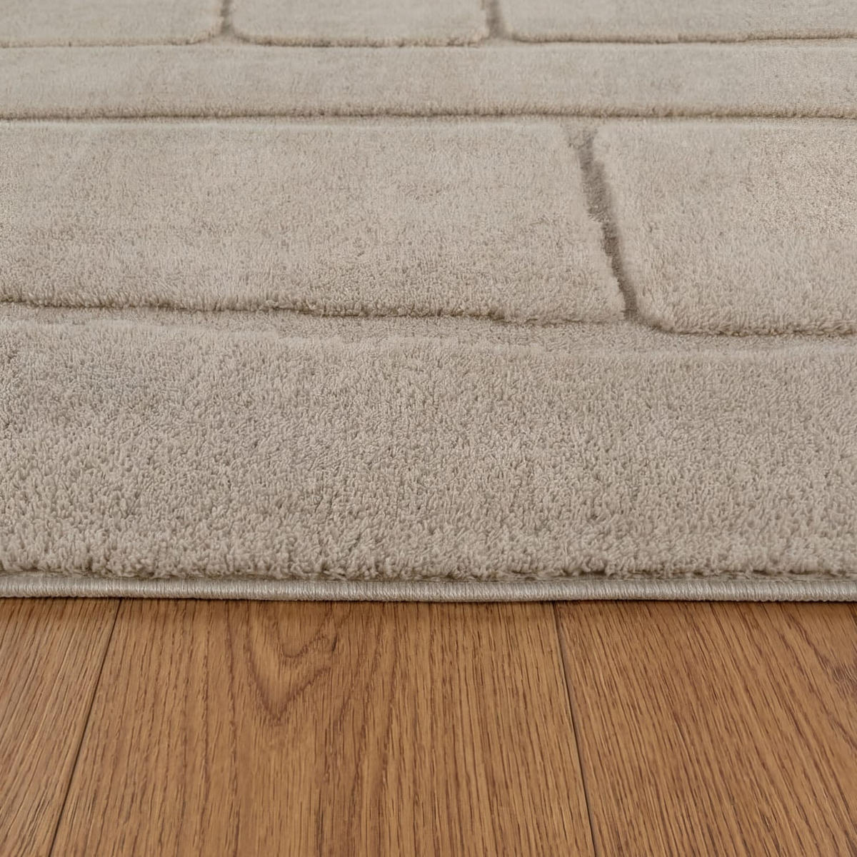 HOCHFLORTEPPICH 120/120 cm Tokio 479 - Beige, Kunststoff (120/120cm) - Paco Home