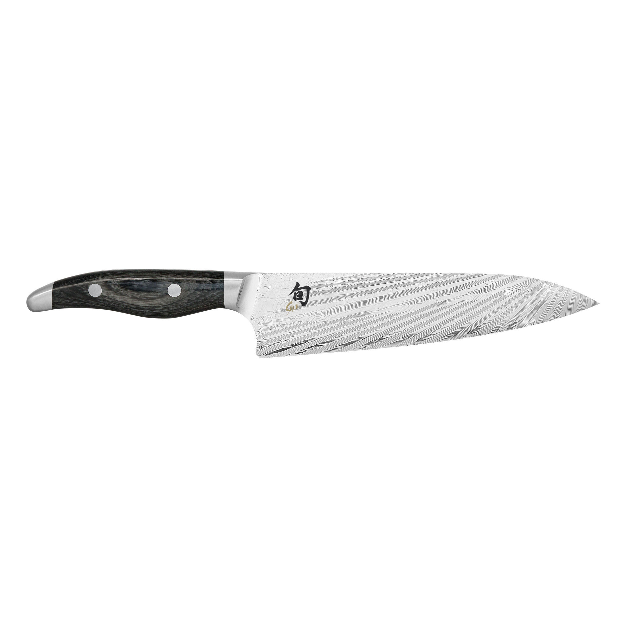 KOCHMESSER Shun Nagare, 20 cm, Damaszener Stahl - Silberfarben, Metall (11cm) - Kai Messer