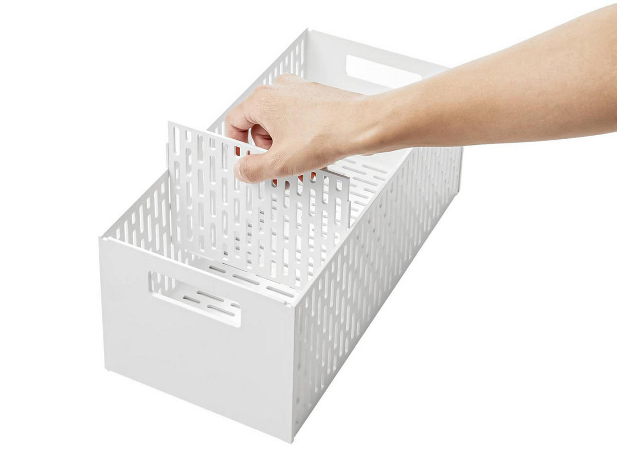 AUFBEWAHRUNGSREGAL Tower weiß 17/58/43 cm - Weiß, Metall (17/58/43cm) - Yamazaki