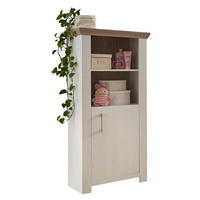 BEISTELLSCHRANK Ebony 63 x 40 x 146 Holzwerkstoff in Eiche Nelson - Naturfarben, Holz (63/146/40cm) - 58aufmkessel