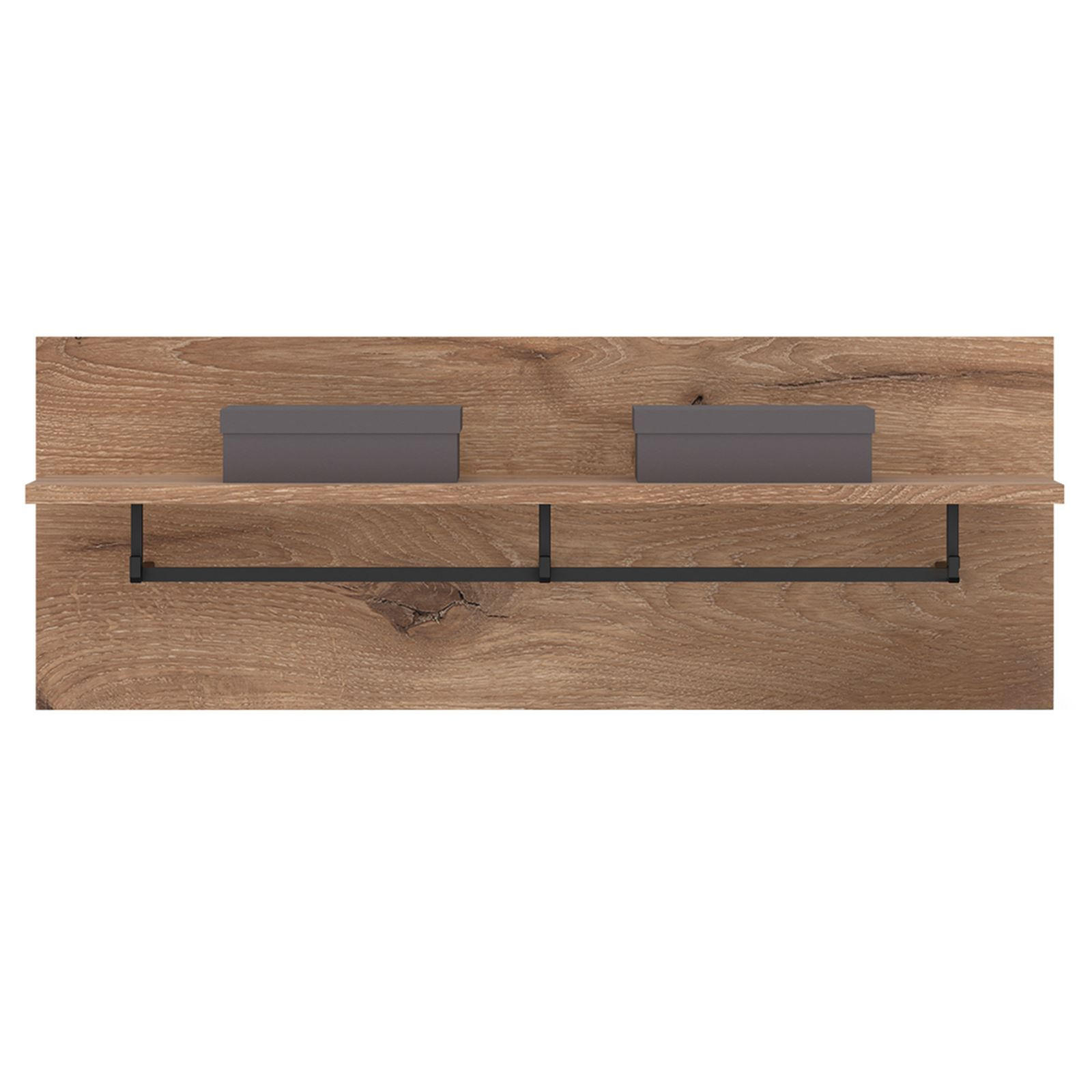 WANDGARDEROBE MALEA - Braun, Holzwerkstoff (90/33/31cm) - IDIMEX