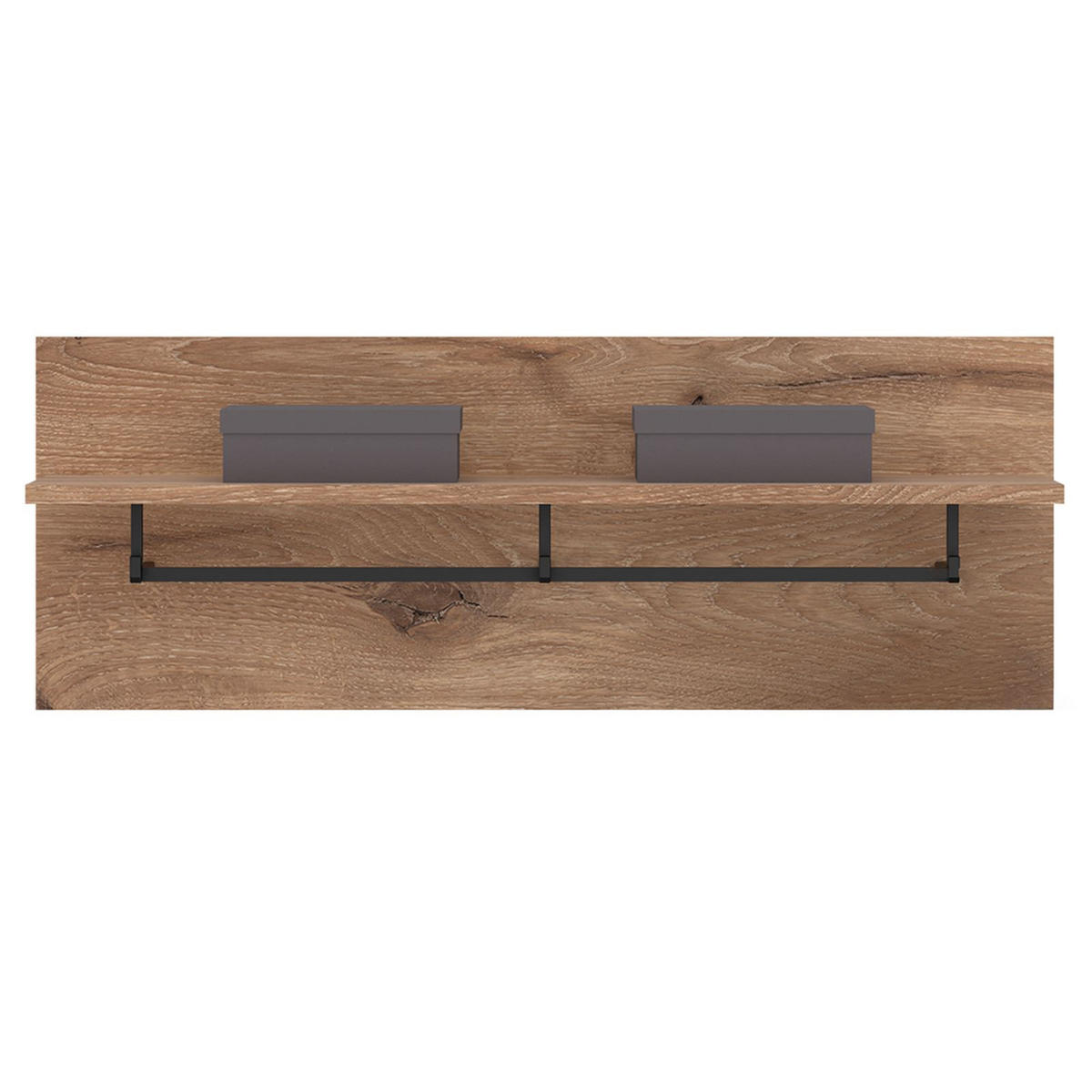 WANDGARDEROBE MALEA - Braun, Holzwerkstoff (90/33/31cm) - IDIMEX