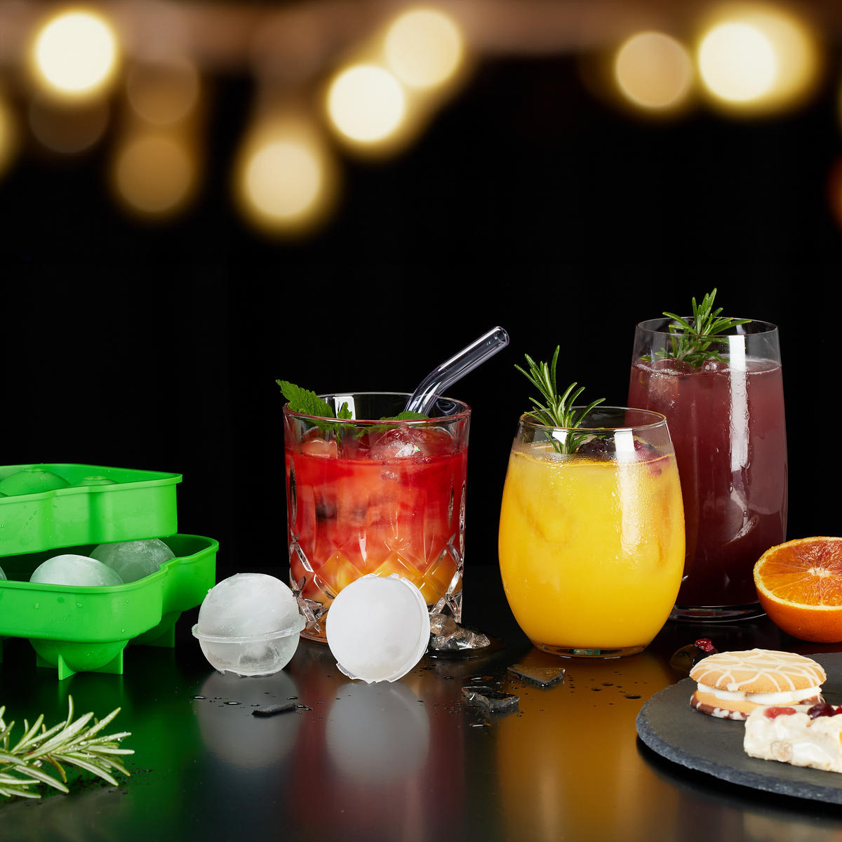 2XEISWÜRFELFORM - Grün, Kunststoff (12.5/5/12.5cm) - Relaxdays