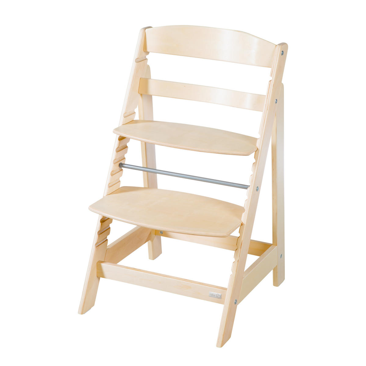 BABYHOCHSTUHL Born Up Luxe mit Neugeborenenaufsatz Natur - Naturfarben, Holzwerkstoff/Textil (46/94/66.5cm) - Roba