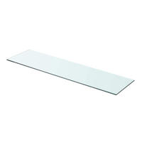 REGALBODEN Glas Transparent 80/20 Cm - Transparent, Glas (20/0.8/80cm) - vidaXL
