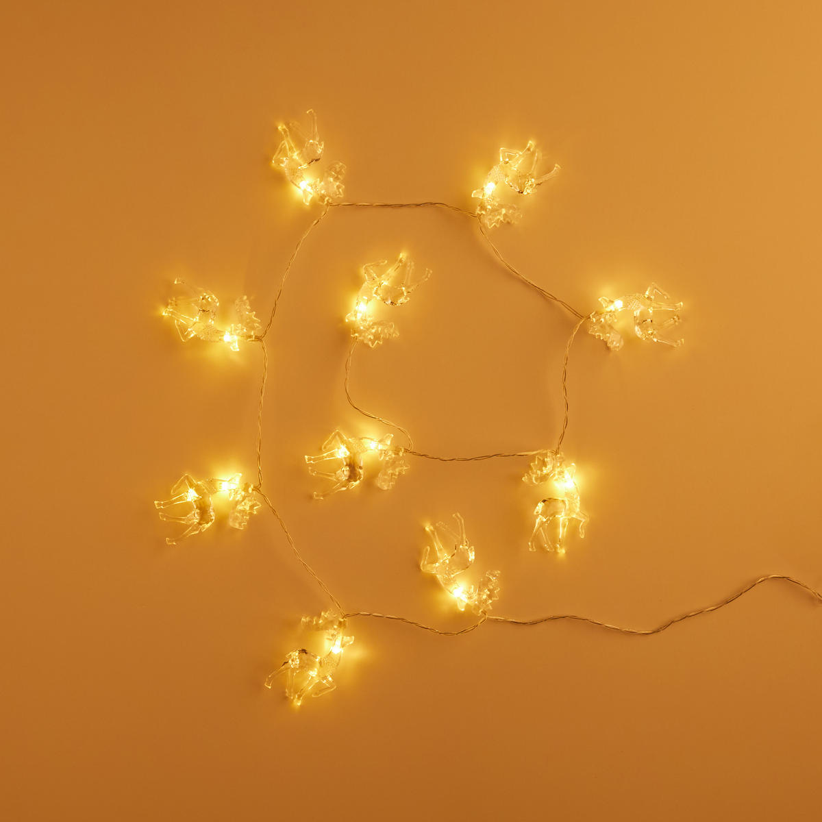 LICHTERKETTE Derione, Transparent, 135 cm, Dekorative Weihnachtsdeko - Transparent, Kunststoff (135cm) - home&you