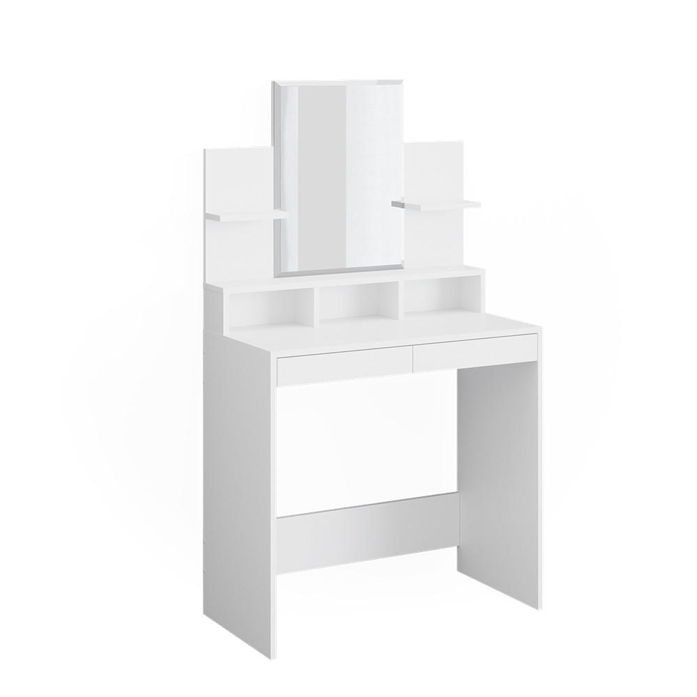 SCHMINKTISCH Ania Weiß 80 cm - Weiß, Holzwerkstoff (80/139.6/40cm) - Vicco