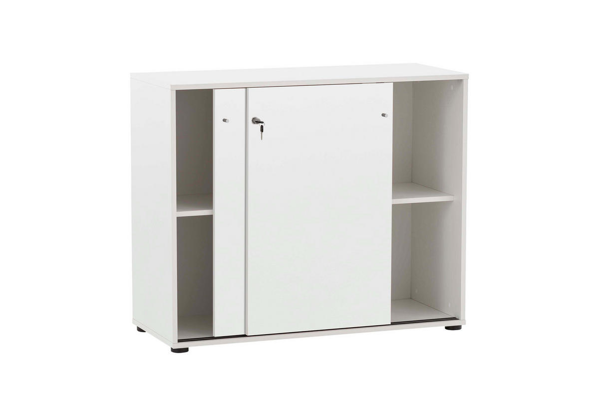 AKTENSCHRANK Pigeon Large 83,6x100x41 cm Weiß - Weiß, Holz (100/83.6/41cm) - PROREGAL