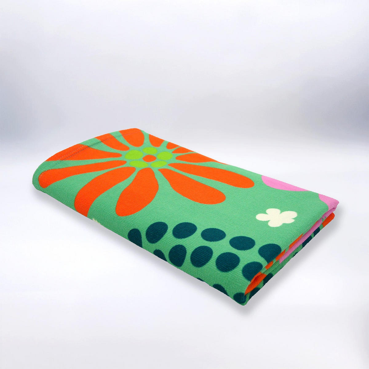STRANDTUCH Mikrofaser Grün 90x170 220g/m² - Piodao - Grün, Textil (90/170cm) - LE COMPTOIR DE LA PLAGE