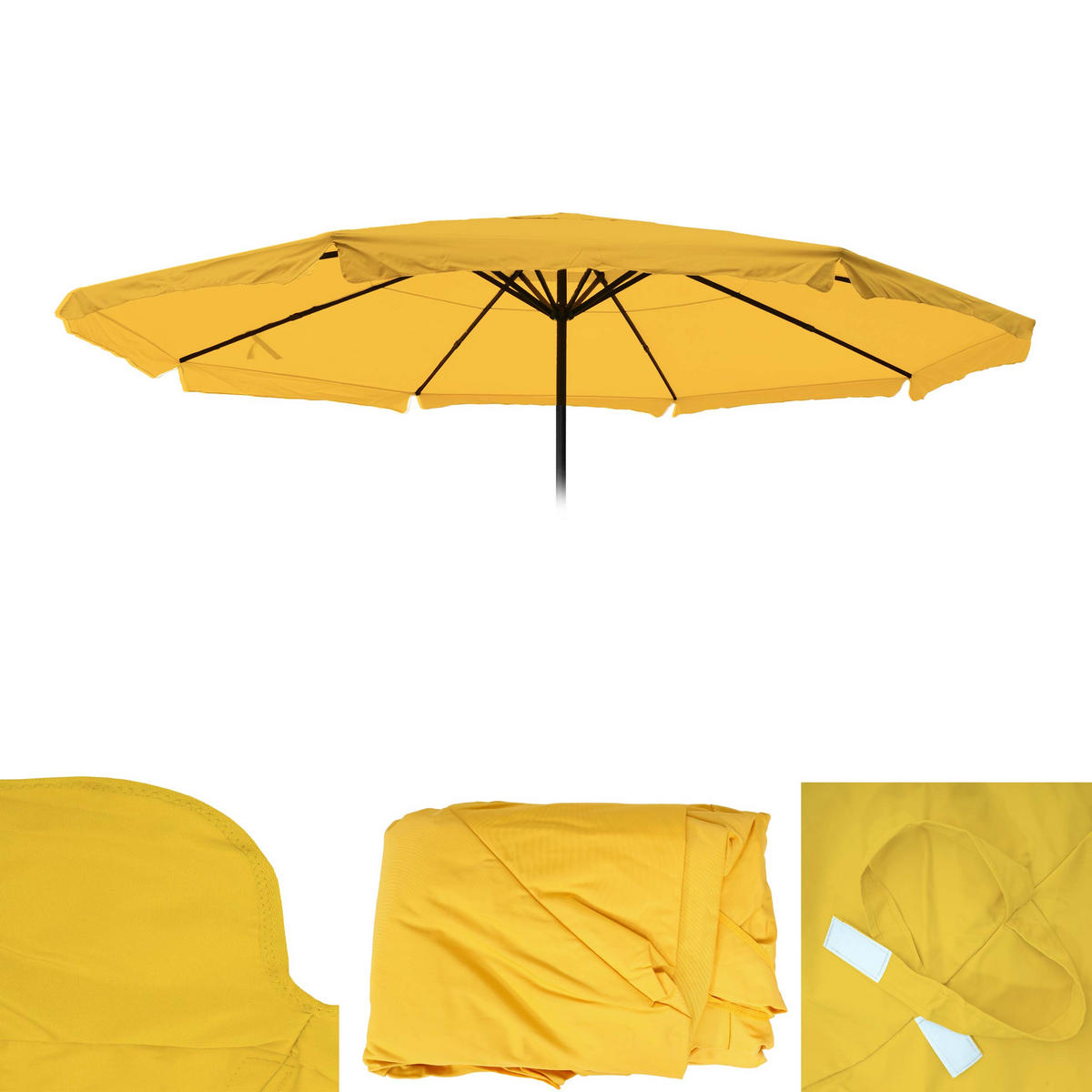 ERSATZ-BEZUG FÜR SCHIRM PRO Gelb - Gelb, Textil (500/500cm) - MCW