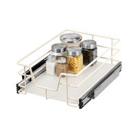 TELESKOPSCHUBLADE 40 cm mit Einlegeboden, cremeweiß - Creme, Metall (37/14/44cm) - bremermann