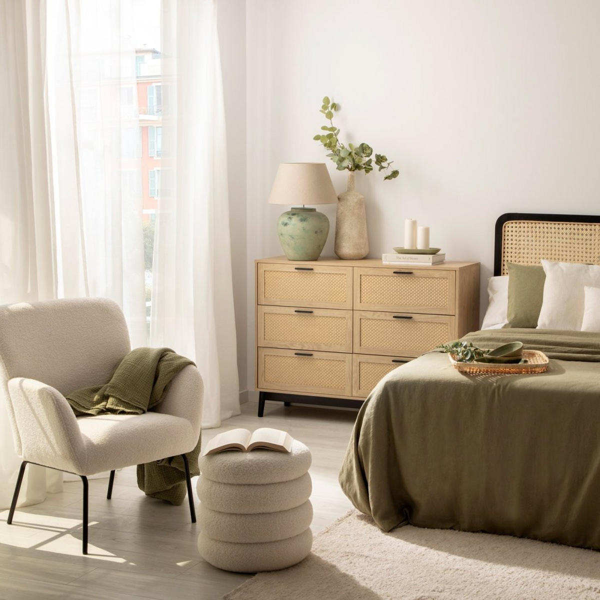 SCHUBLADENKOMMODE DOPPELTE Samoa Natürlich 120 cm x 90 cm - Naturfarben, Holzwerkstoff (120/90/40cm)