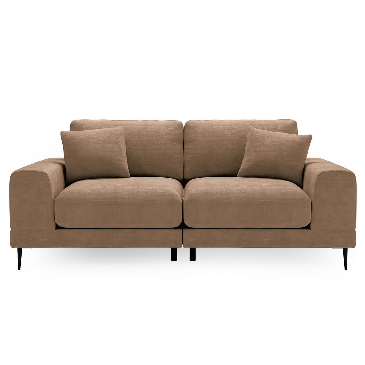 3-SITZER SOFA - Taupe, Textil (243/92/103cm) - home24
