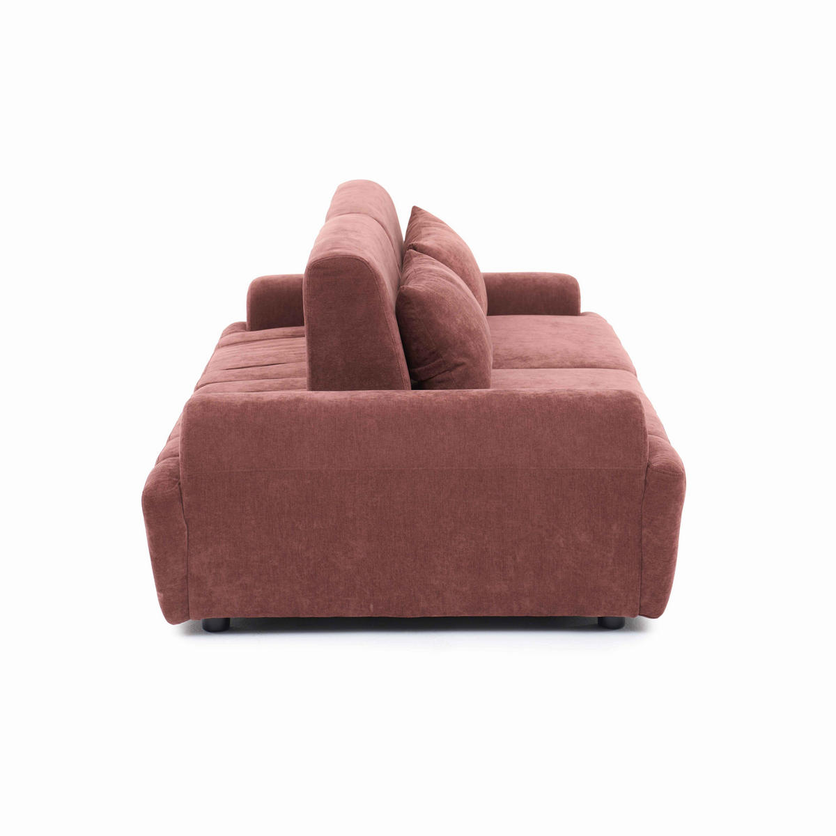 SOFA 2-Sitzer, Rot - Rot, Holz/Textil (218/82/109cm) - Oviala