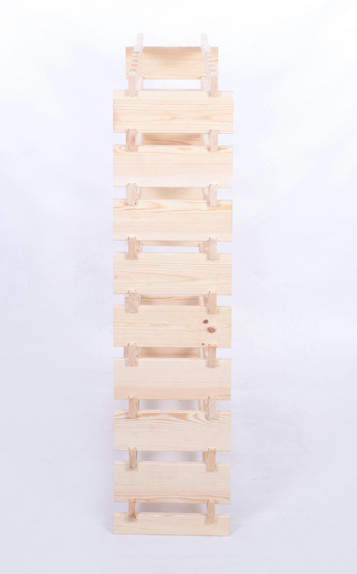WEINREGAL VINOTECA FLEX PRO HxBxT 121x103x28cm 90 Flaschen auf 9 Ebene Natur unbehandelt - Naturfarben, Holz (103/121/28cm) - PROREGAL