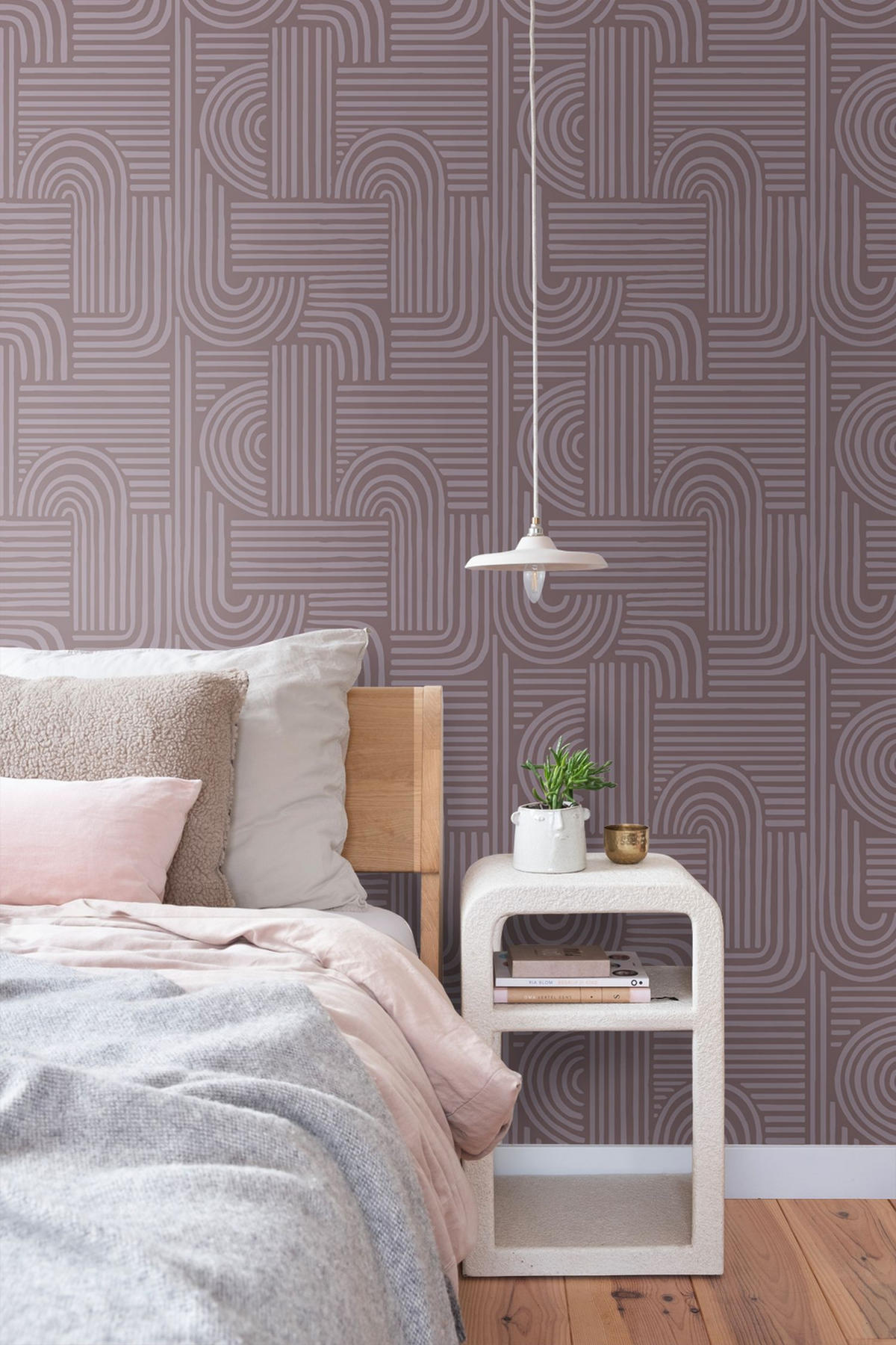 TAPETE 3D-Muster 50 x 900 cm - Lila, Papier (50/900cm) - ESTAhome