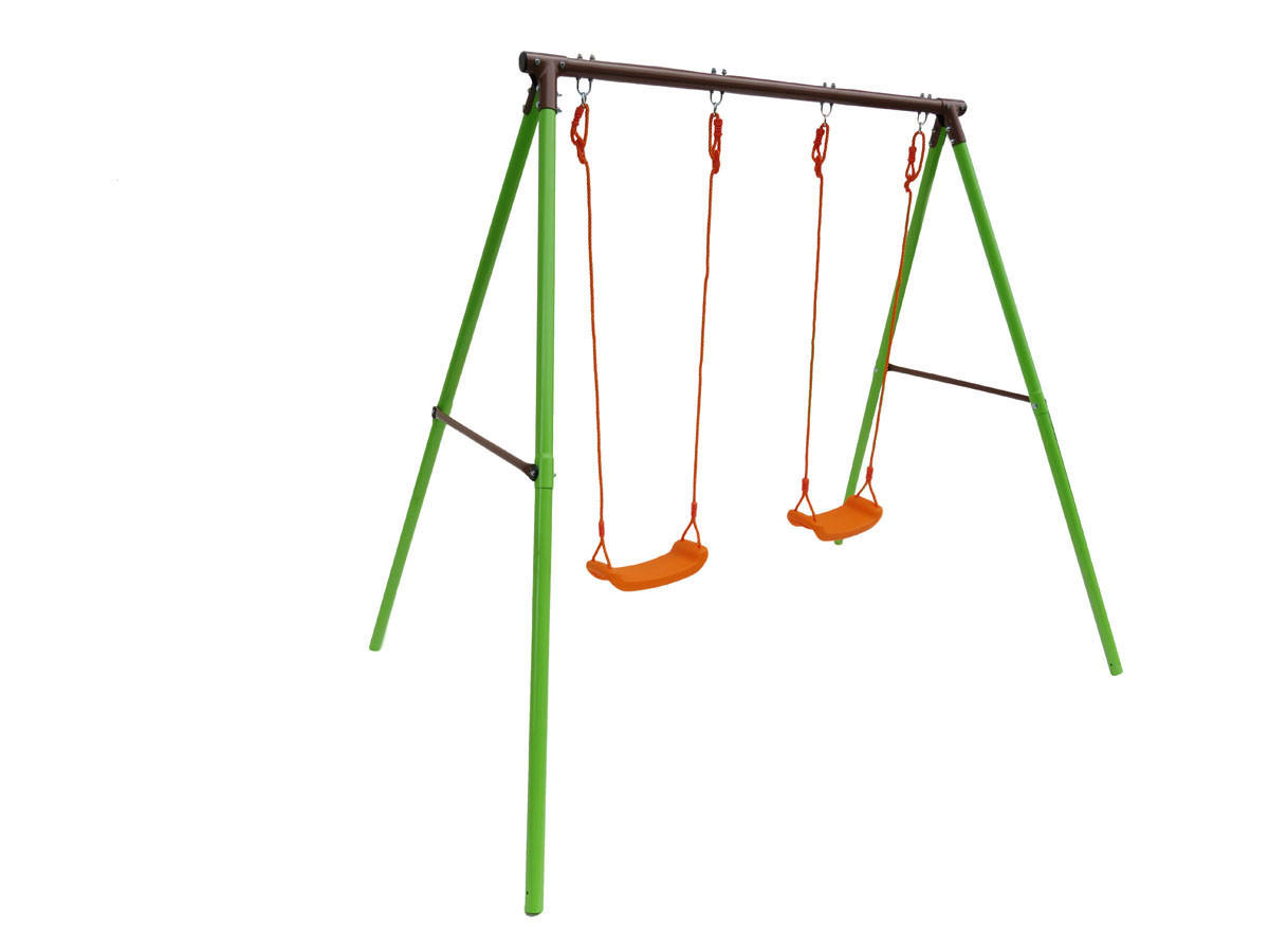 SCHAUKELGESTELL AUS STAHL Polo Grün - Grün, Kunststoff/Metall (227/196/156cm) - Habitat Garten