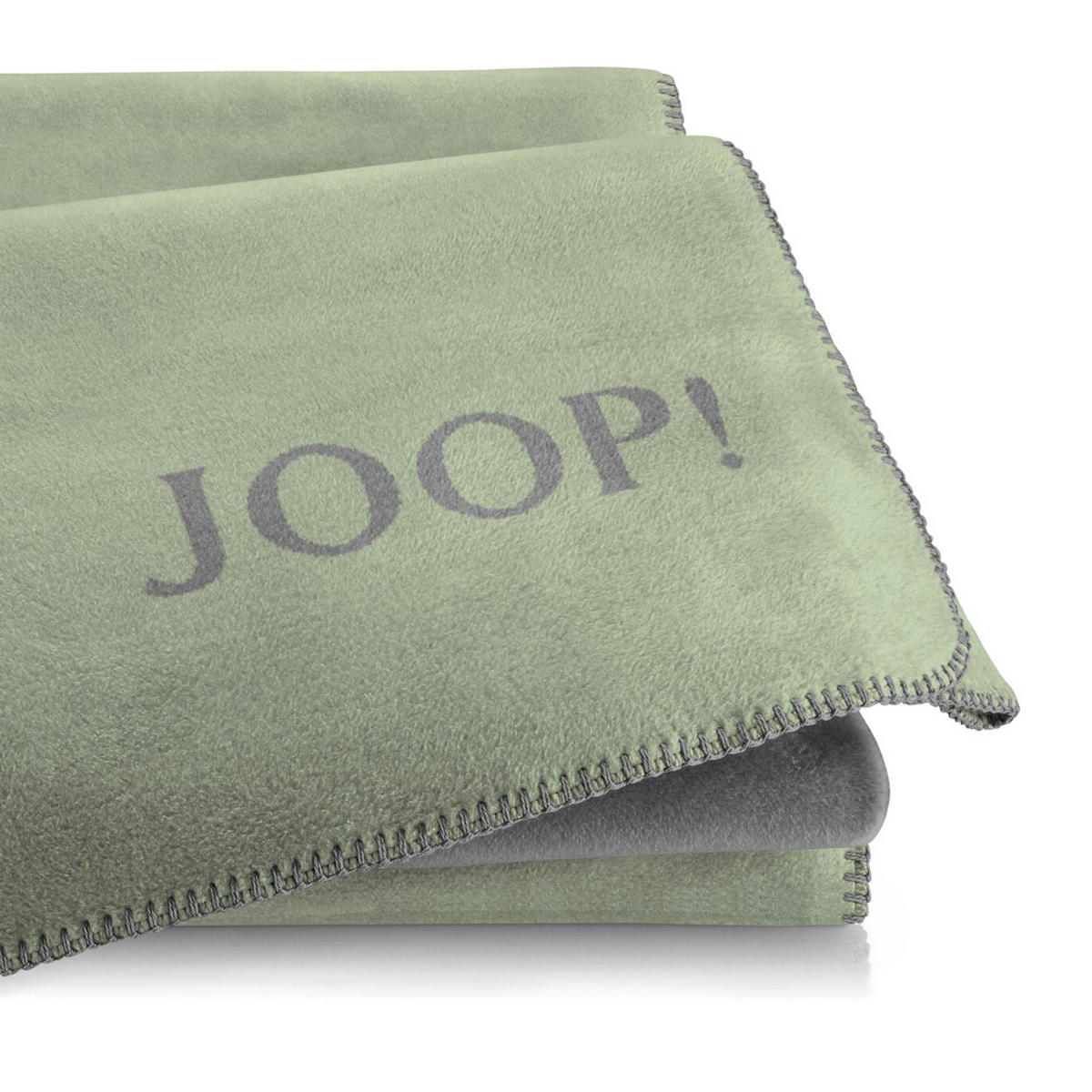 WOHNDECKE DoubleFace Oliv-Stein 150 x 200cm - Olivgrün, Textil (150/200cm) - Joop!