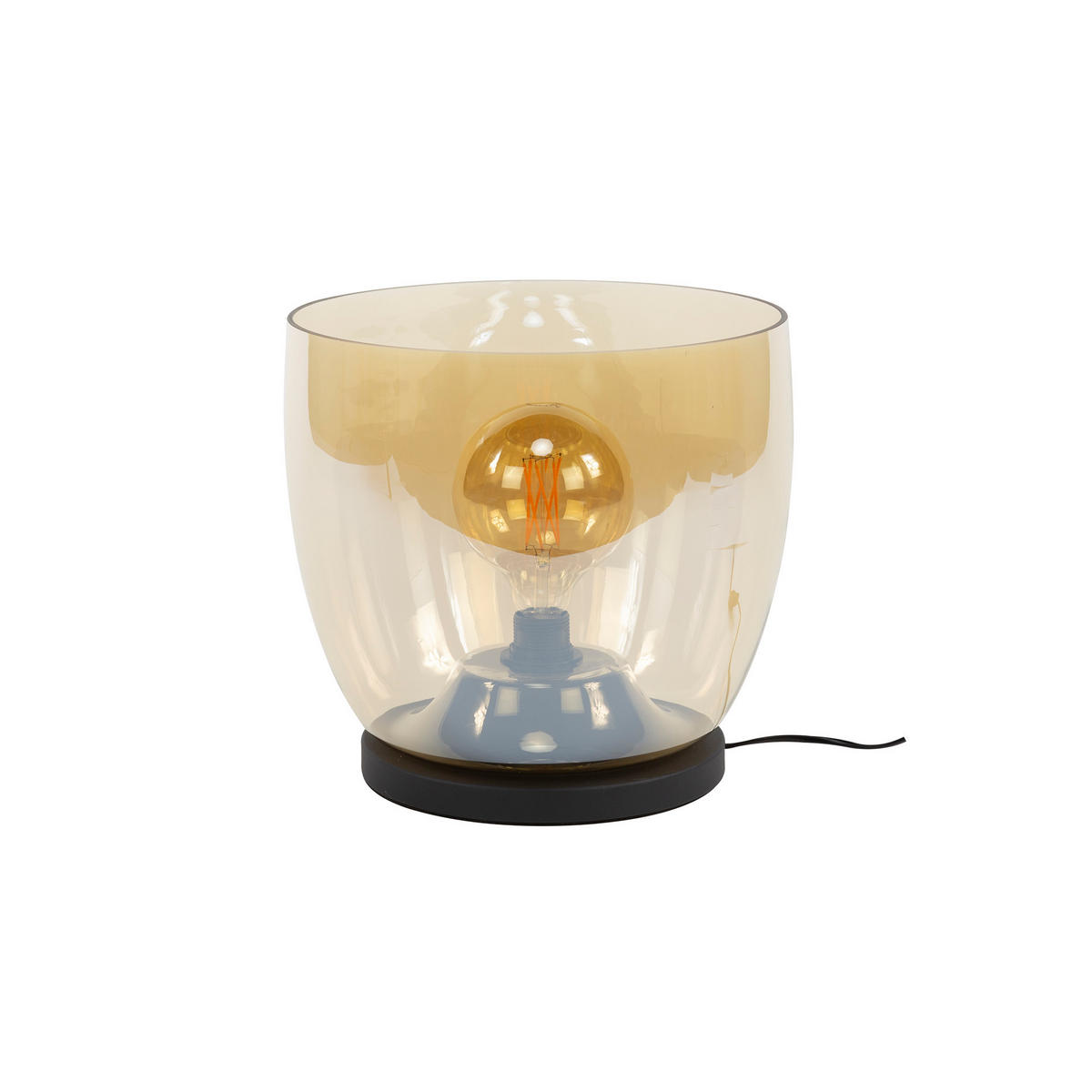 STEHLEUCHTE Up Gelb 33/33/32 cm - Gelb, Glas (33/33/32cm) - Hoyz Collection