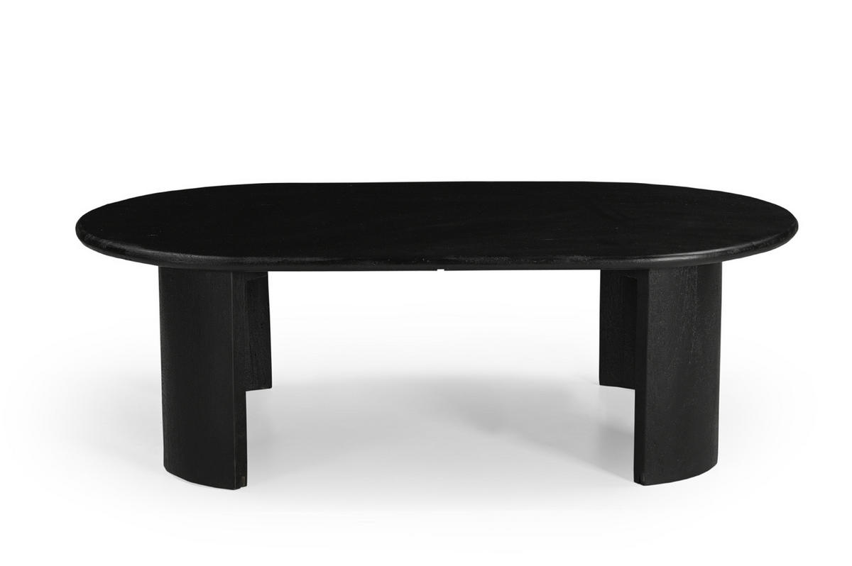 COUCHTISCH aus Mangoholz 120x65x38cm, schwarz - Schwarz, Holz (120/65/38cm) - Giga Meubel