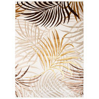 TEPPICH GOLDEN Creme Braun 200/300 cm - Creme/Braun, Kunststoff (200/300cm) - Tapiso