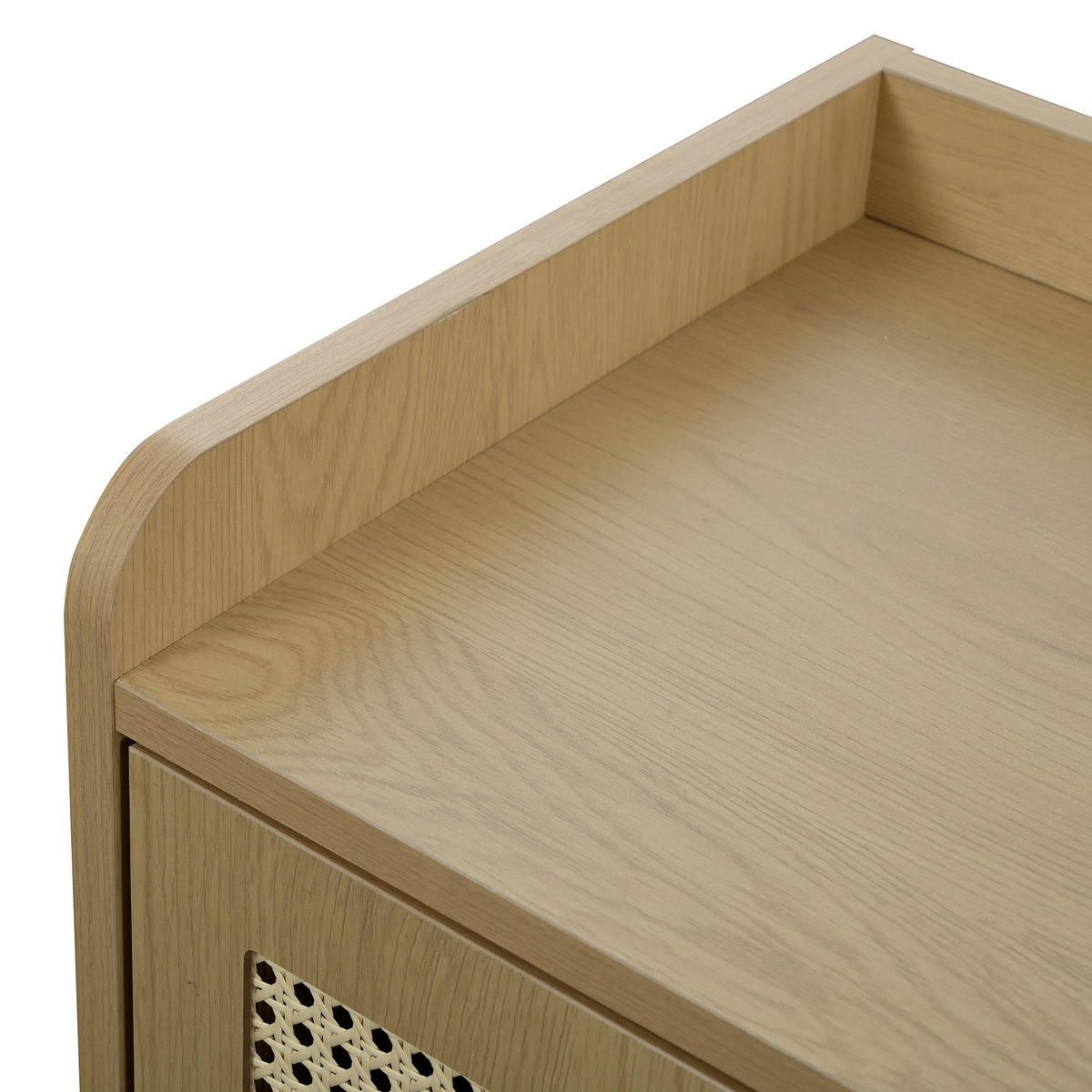 SCHUHSCHRANK aus Spanplatte 80x105x35cm in Eichefarben mit Push-to-Open - Eichefarben, Holzwerkstoff (80/105/35cm) - Modfu