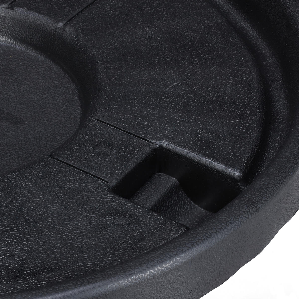 2XPFLANZENROLLER - Schwarz, Kunststoff/Metall (35.5/10/35.5cm) - Relaxdays