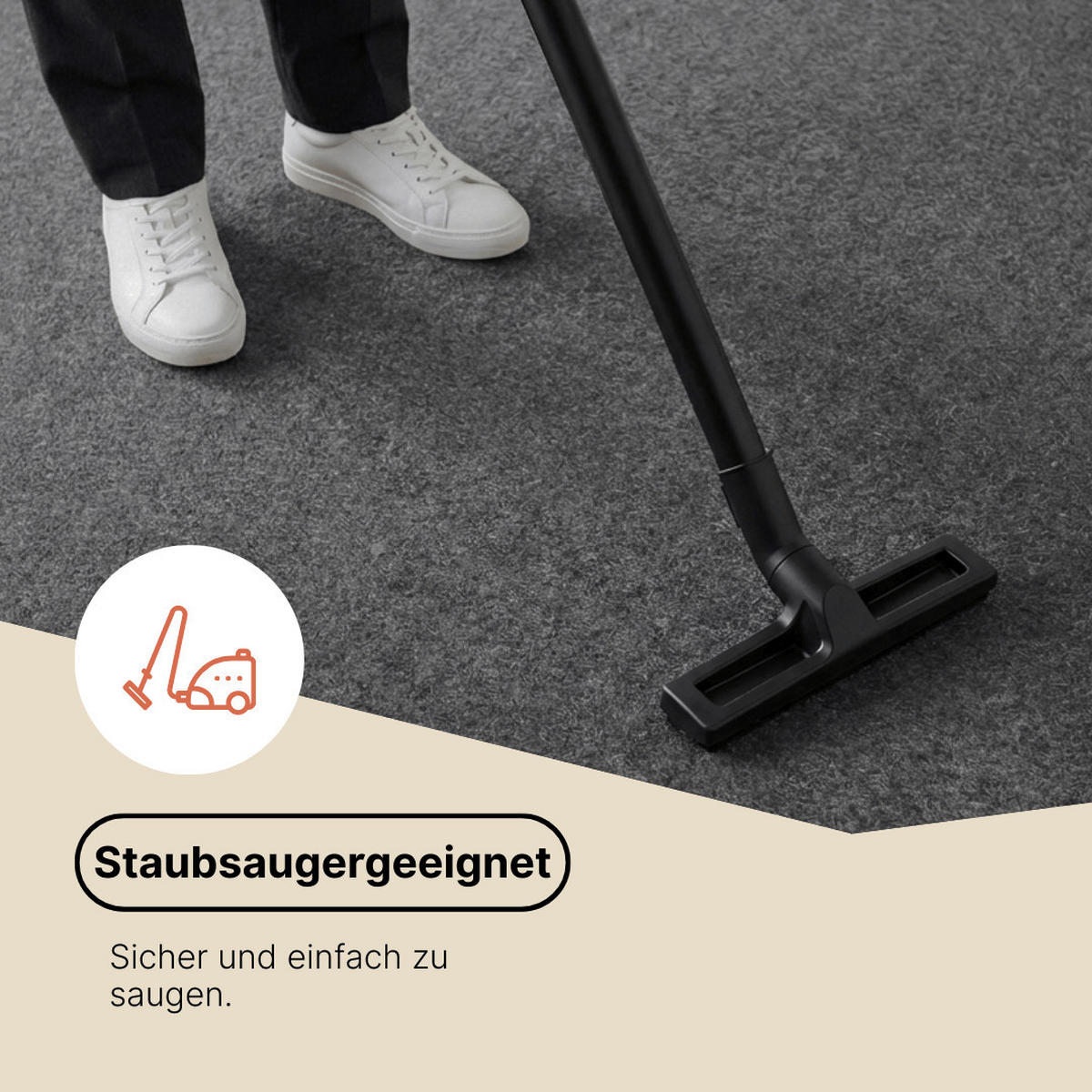 RASENTEPPICH PEMBA Dunkelgrau 100/500 cm - Dunkelgrau, Textil (100/500cm) - Tapiso