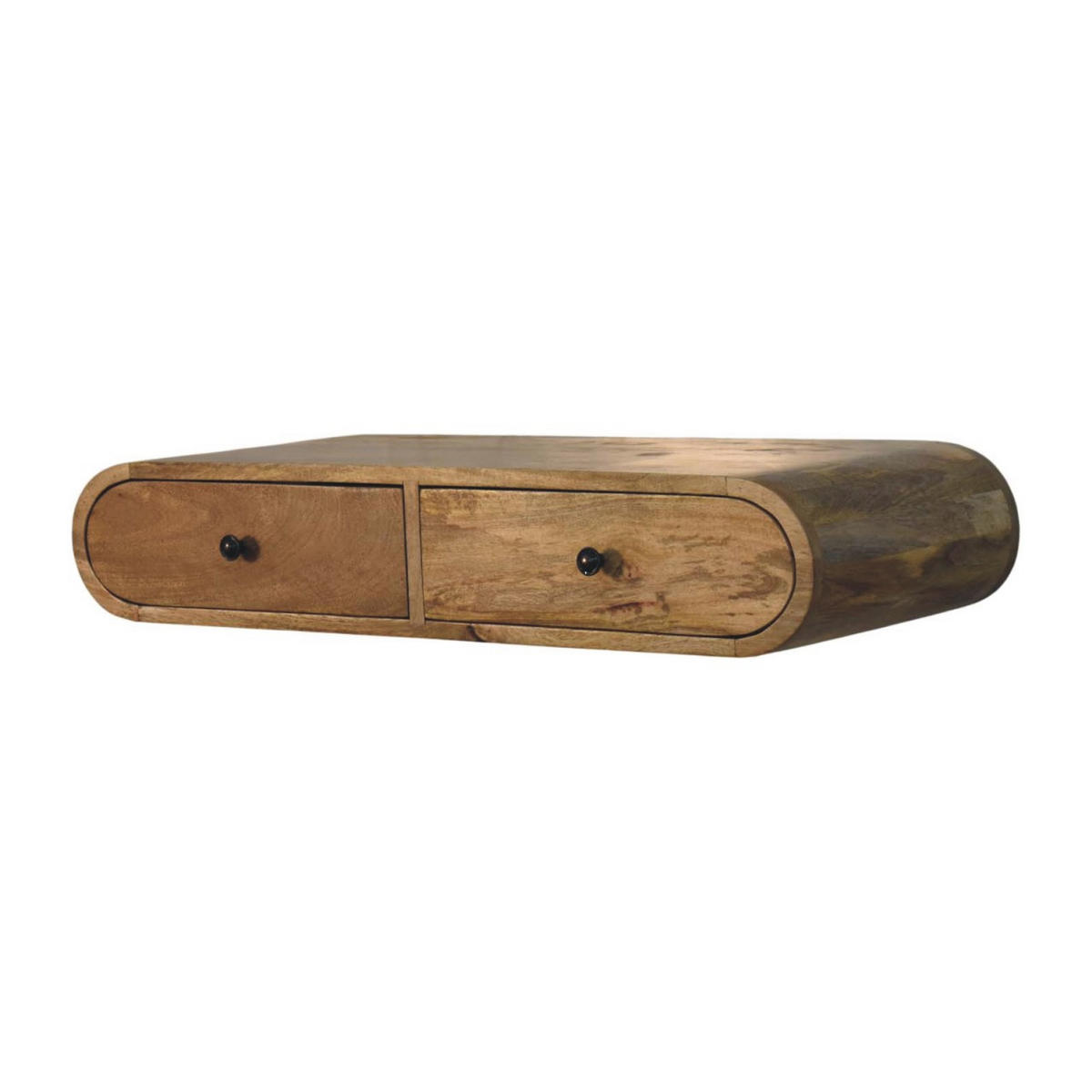 KONZOLNI STOL Contour, zidni - smeđa, drvo (80/15/32cm) - Artisan Furniture