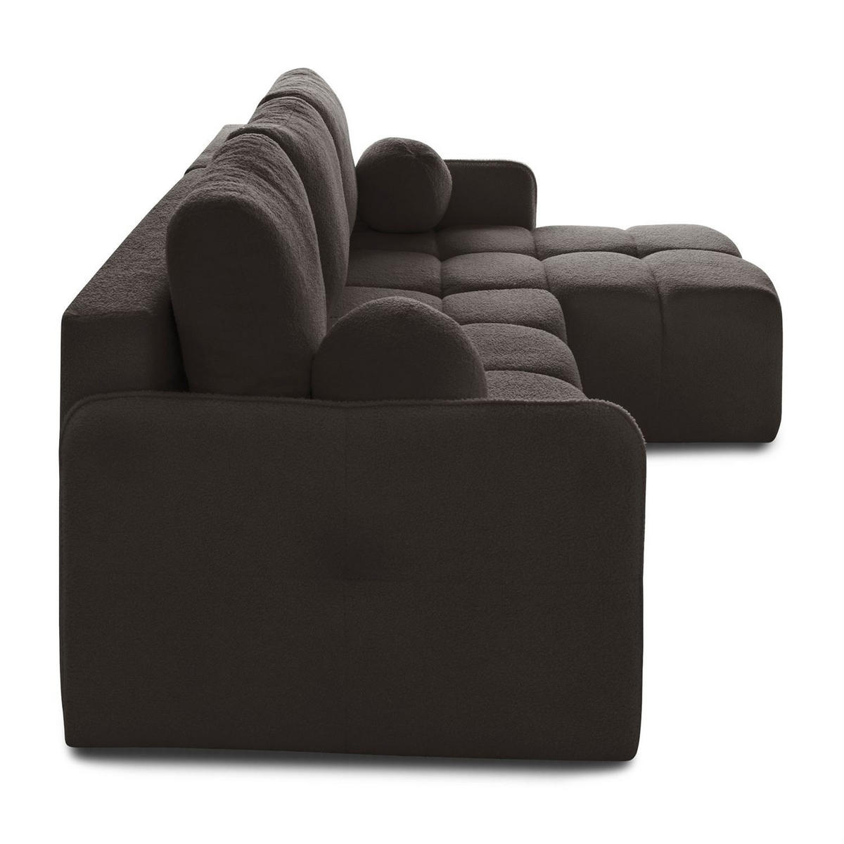 AUSZIEHBARES Ecksofa GAMMA mit Schlaffunktion Quelle 20 - Grau, Textil (217/145cm) - Lookway