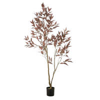 KUNSTBAUM Künstlicher Eucalyptus - Fey 200 cm - Rot, Kunststoff (200cm) - Emerald