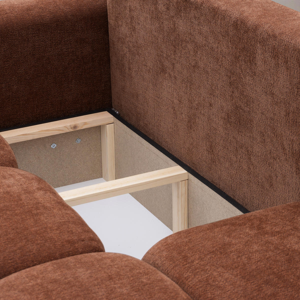 ECKSOFA BALOO mit Schlaffunktion und Bettkasten Orange - Orange, Holzwerkstoff/Kunststoff (250/90/160cm) - Idohome