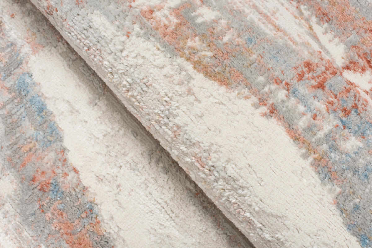 TEPPICH VALLEY Grau Blau 120/170 cm - Blau, Textil (120/170cm) - Tapiso