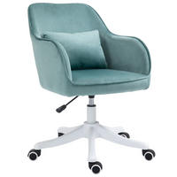 DREHSTUHL, ergonomisch gepolstert mit Samtoptik, Lendenkissen mit Massage, 57/70/78-86 cm, Grün - Grün, Kunststoff (70/86/57cm) - Redom