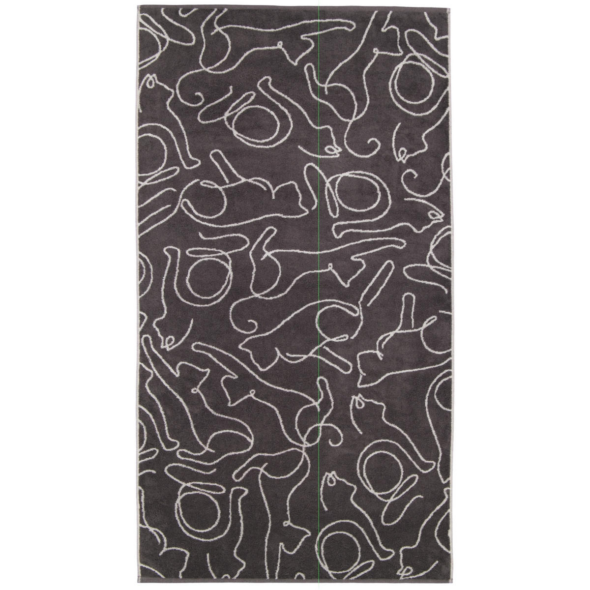 DUSCHTUCH CUTE CATS EDITION CATS 6264 BASALT/PLATIN - 77 - Grau, Textil (80/150cm) - Cawoe