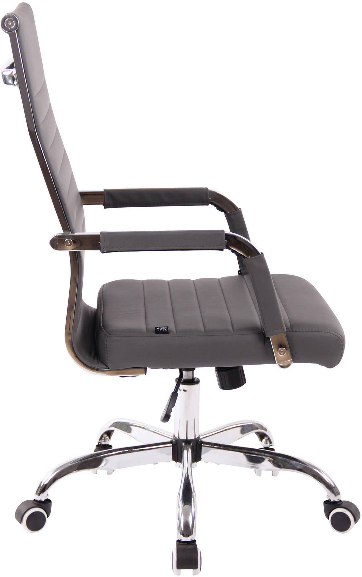 BÜROSTUHL Amadeus, Kunstleder Grau - Grau, Textil/Metall (51/106/63cm) - TPFLiving