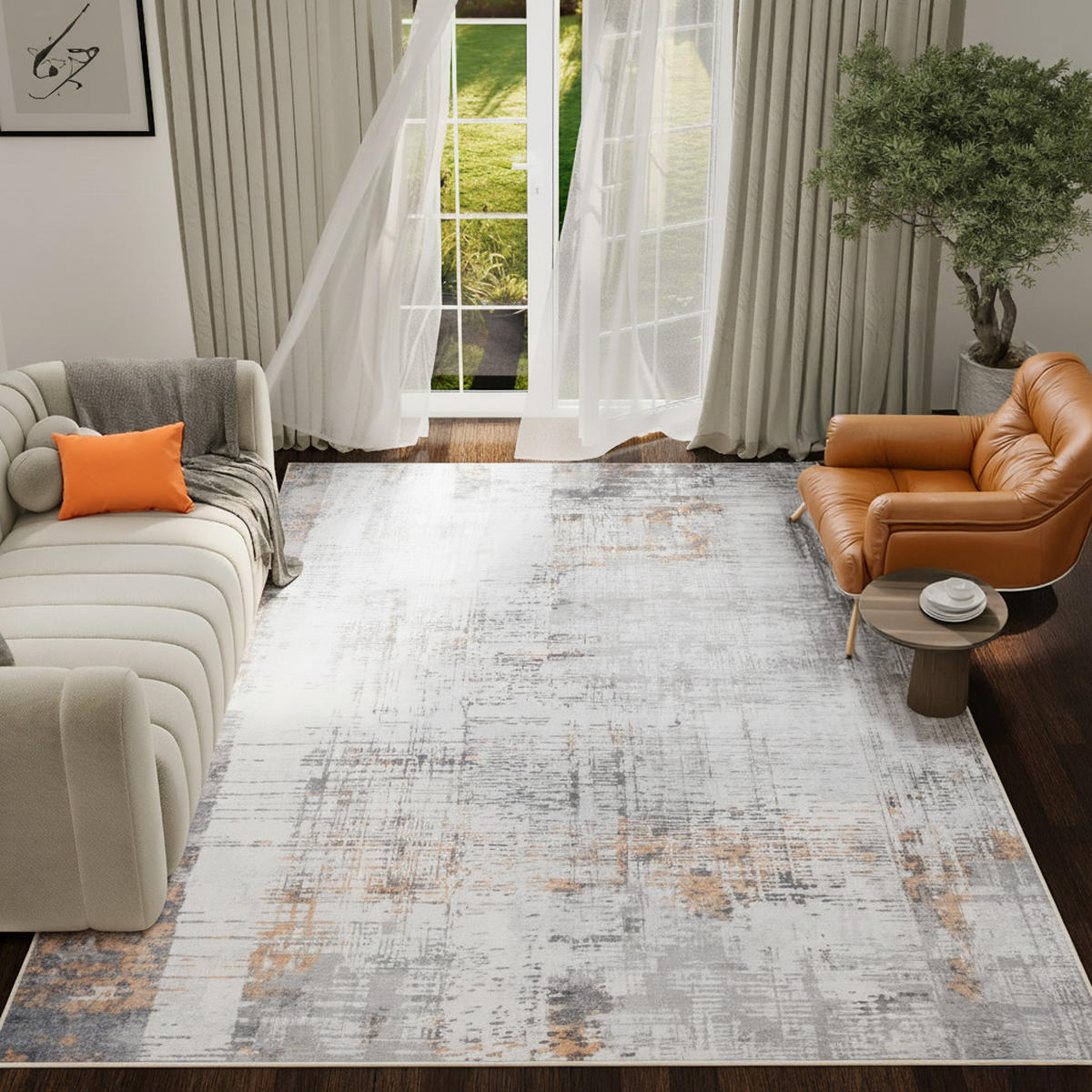 TEPPICH ASH Grau 120/160 cm - Grau, Textil (120/160cm) - Tapiso