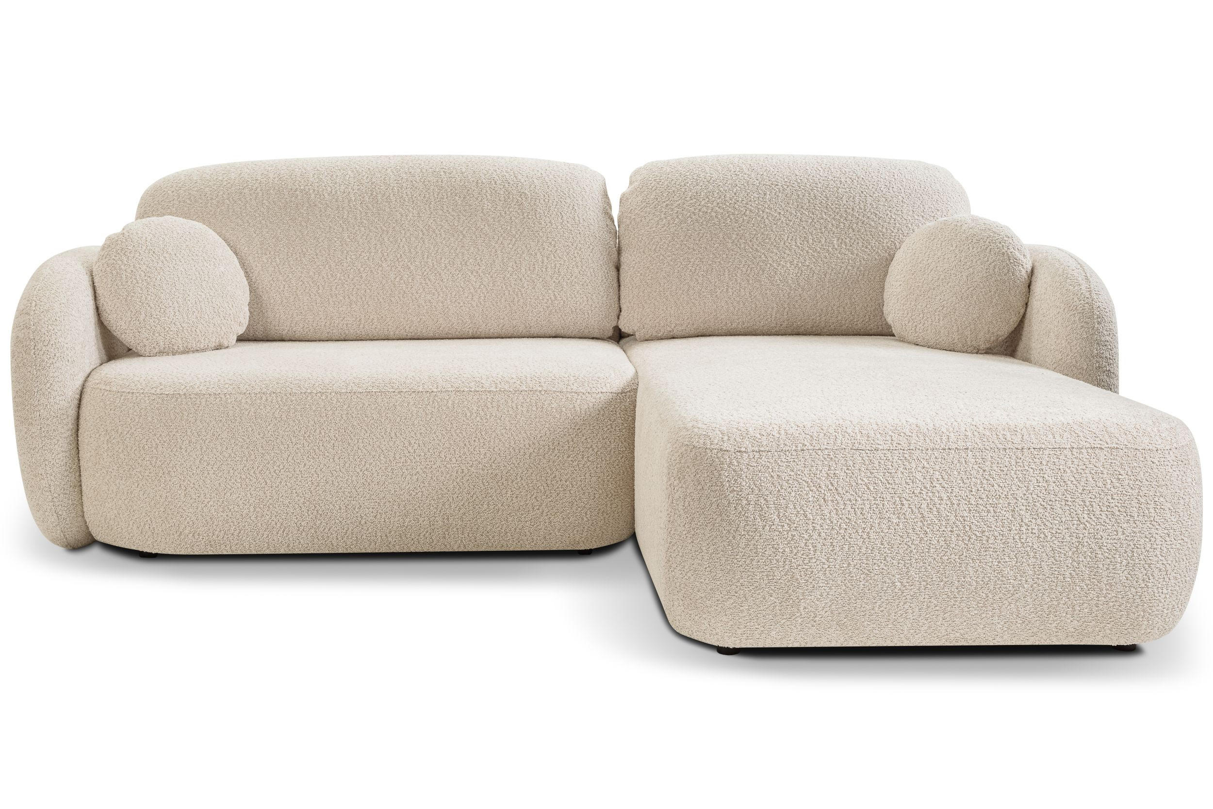 ECKSOFA Olena - Creme (Abriamo 3) - Creme, Holzwerkstoff (248/174cm)
