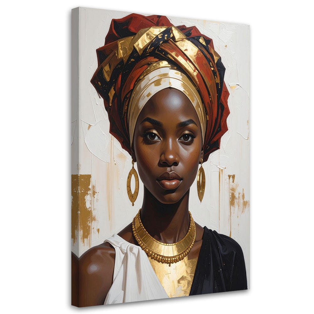 LEINWANDBILD Menschen & Charaktere 80x120cm - Goldfarben, Textil (80/120cm) - Feeby