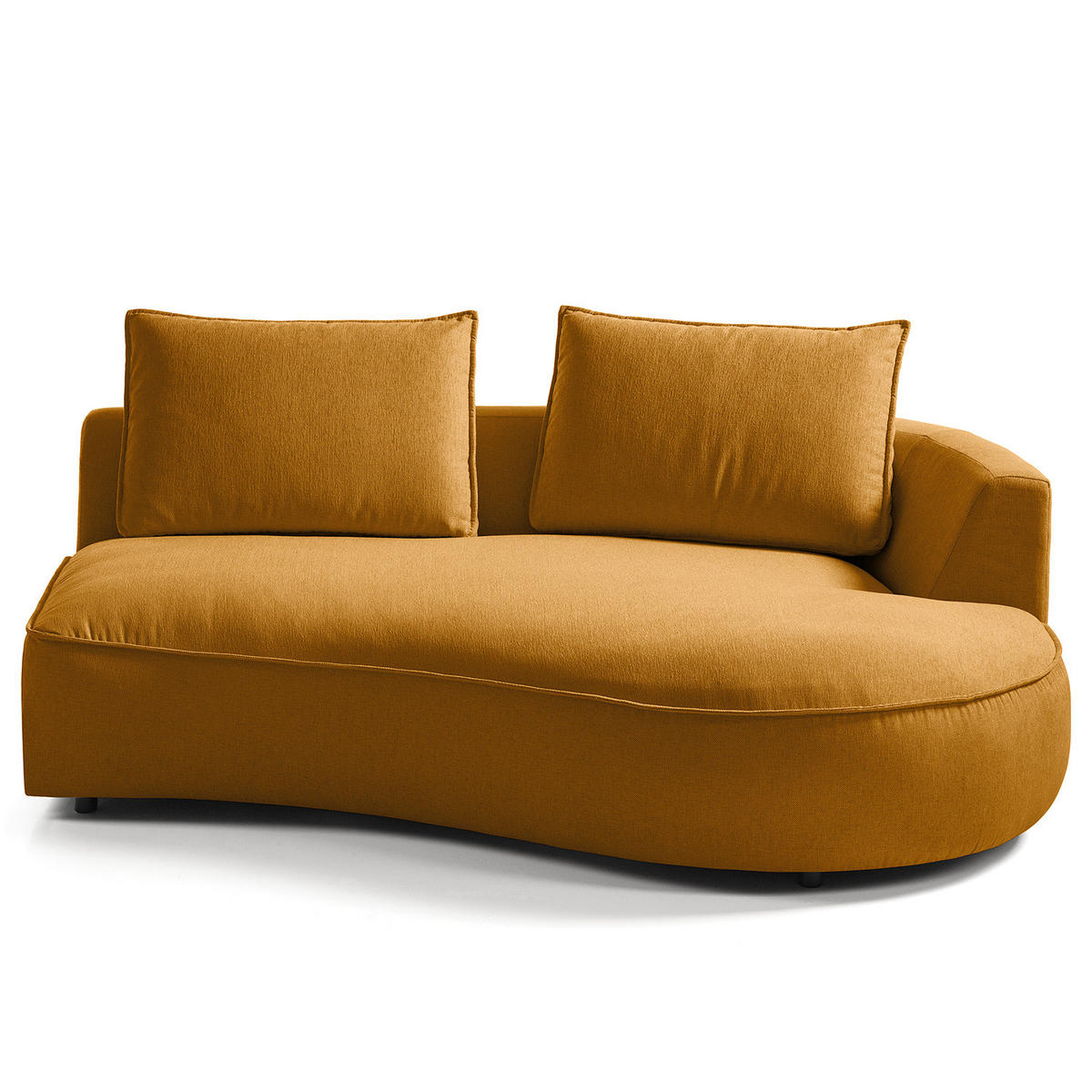 OTTOMANE - modular - Gelb/Schwarz, Kunststoff/Textil (196/82/146cm) - home24
