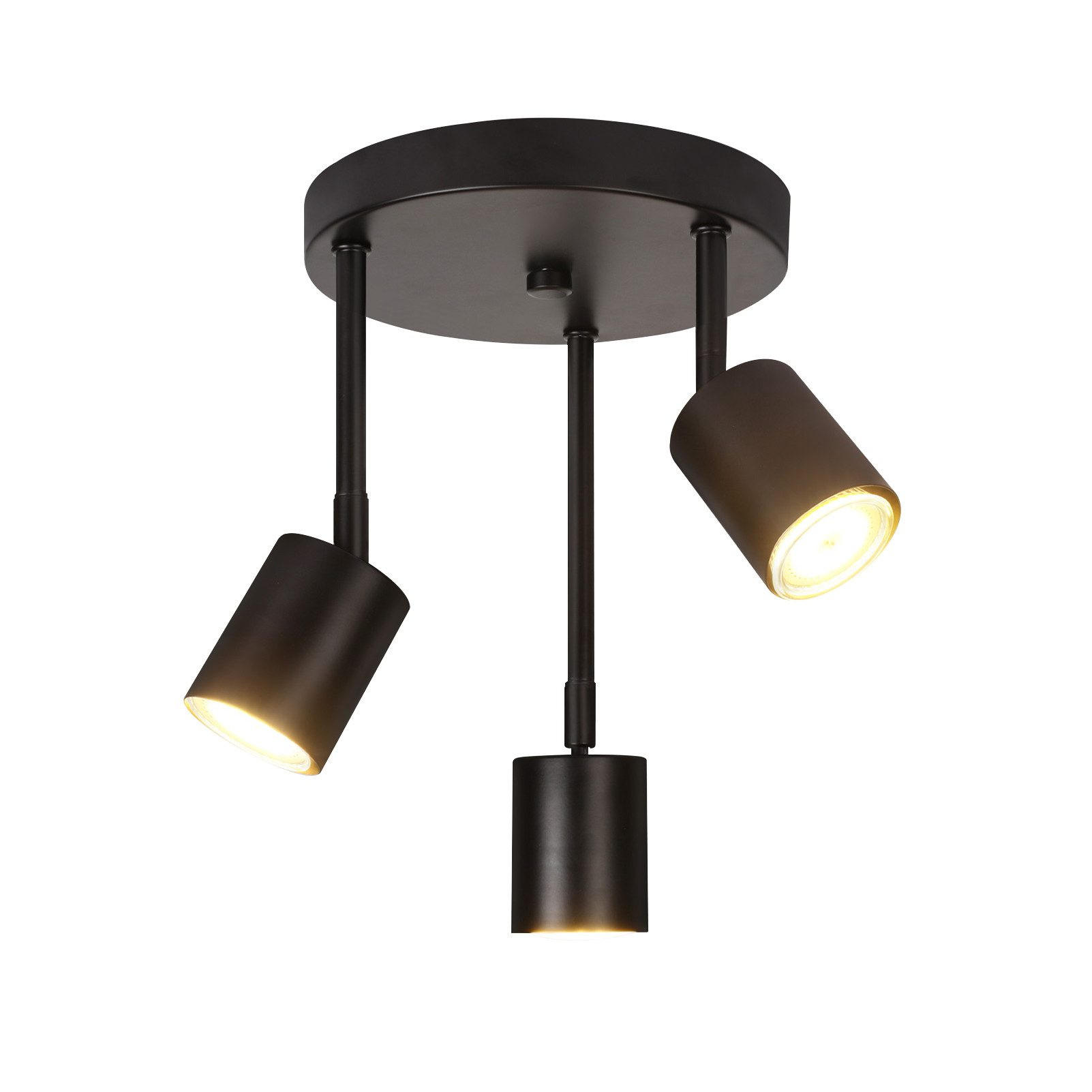 DECKENLEUCHTE Genevraeth 19/19/28.5 cm - Schwarz, Metall (19/19/28.5cm) - ZMH