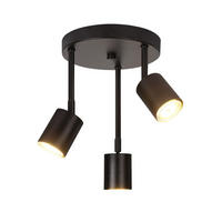 DECKENLEUCHTE Genevraeth 19/19/28.5 cm - Schwarz, Metall (19/19/28.5cm) - ZMH