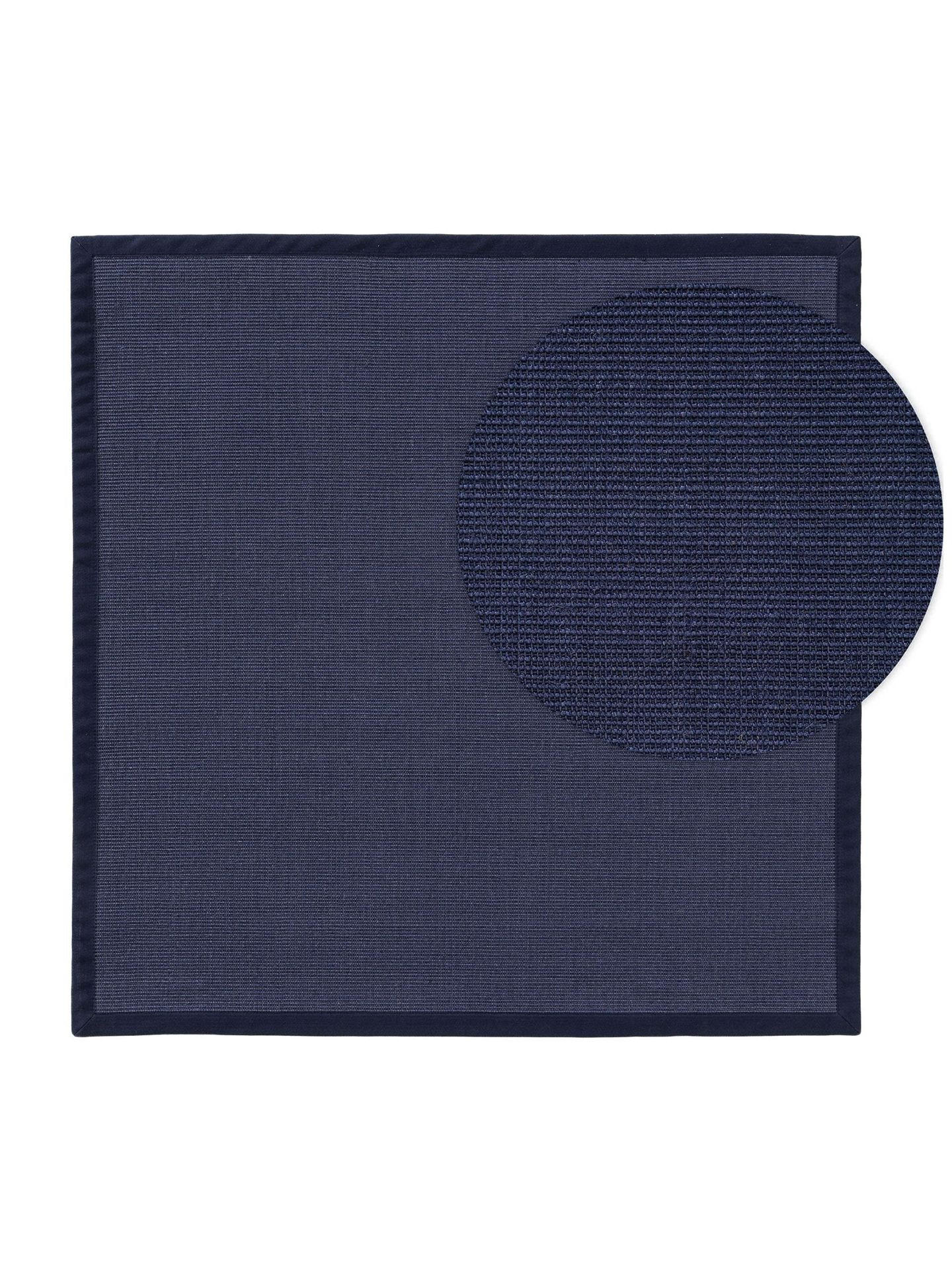 KUNSTLOFT SISAL koberec Sana Modrá 150x150 cm